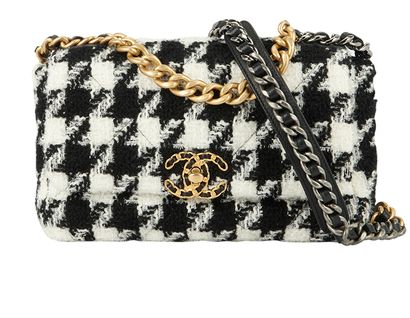 Houndstooth Tweed 19 Bag, front view